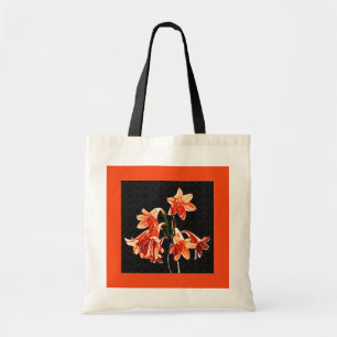 Tote Bag Croquis de Daylilies - Mandarin orange et rouille
