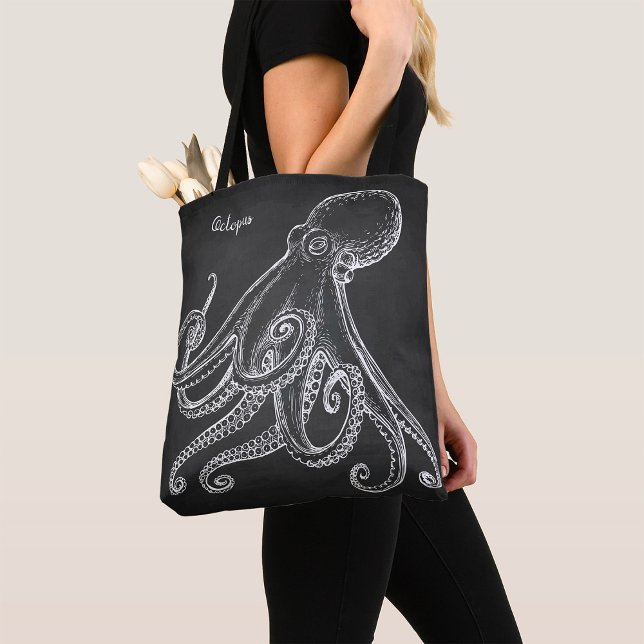 Tote Bag Croquis d'octopus (Créateur téléchargé)