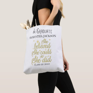 Tote Bag Croyait Ainsi Elle A Fait Inspirationnel Diplôme C