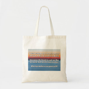 Tote Bag Croyance Empath Citation d'encouragement positif