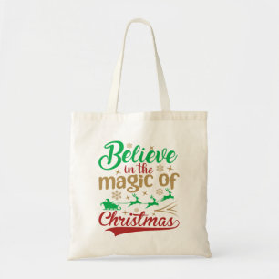 Tote Bag Croyez En La Magie Des Fêtes De Noël