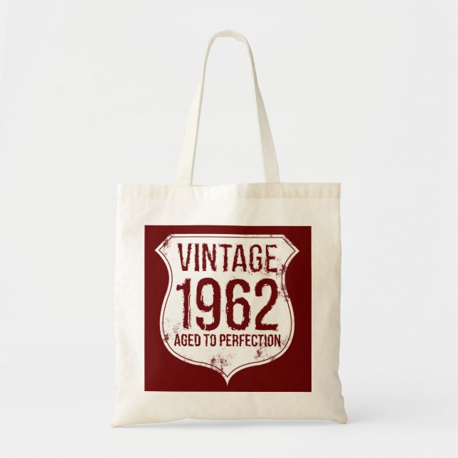 Tote Bag Cru 1962 âgé à la perfection (Devant)