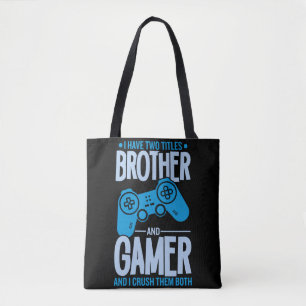 Tote Bag Crushing deux titres Brother et Gamer