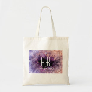 Tote Bag Crystal de la géode violette