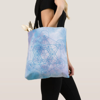 Tote Bag Cube de Métatron Géométrie Sacrée