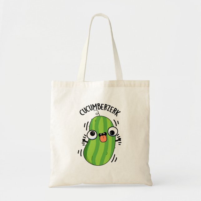 Tote Bag Cucumberzerk Funny Berzerk Cucumber Pun (Devant)