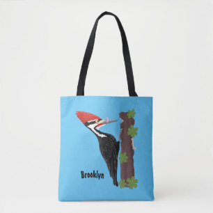 Tote Bag Cue drôle Pileated woodpecker dessin d'illustratio