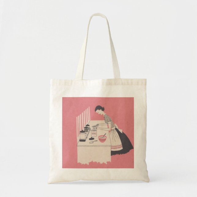 Tote Bag Cuisson vintage d'épouse (Devant)