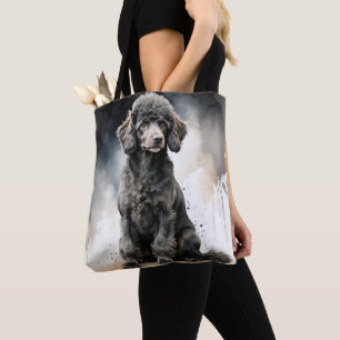 TOTE BAG CUL CHIEN POULET MINIATURE NOIR