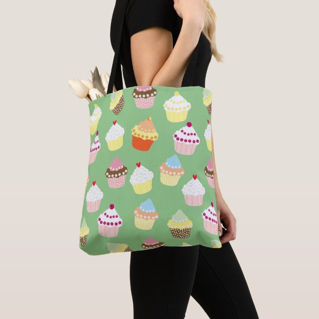 Tote Bag Cupcakes Delicious Decorated Birthday (De près)
