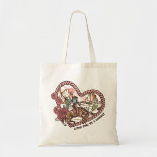 Tote Bag Cupidon Me Trouve Un Cowboy