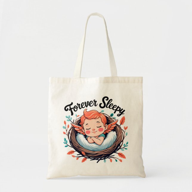 Tote Bag Cupidon : Toujours endormi (Devant)
