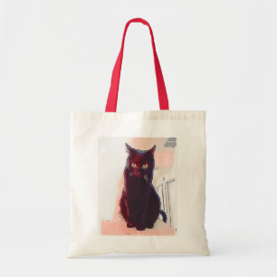 Tote Bag Curieux Black Cat fourre-tout