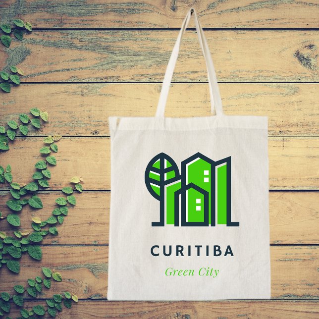 Tote Bag Curitiba Brésil Latin Durable Ville verte (Créateur téléchargé)