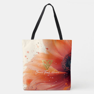 Tote Bag Custom : Floral Whirl Personnalisé Fourre-tout