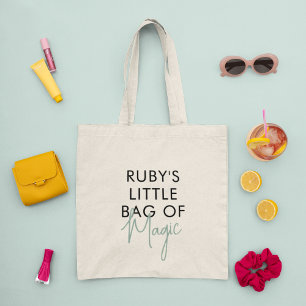Tote Bag Custom Name Magic Minimalist Modern