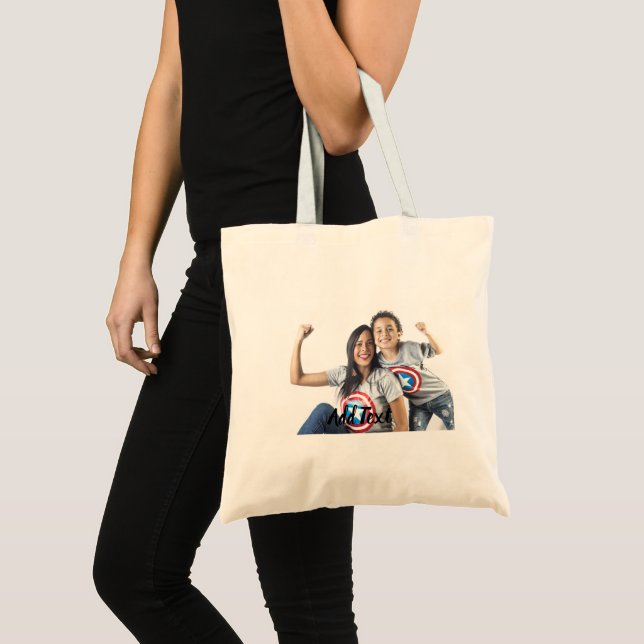 Tote Bag Custom Photo and Text. (Devant (produit))