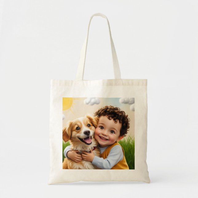Tote Bag Custom Photo Simple Personalized Golfer Driver (Devant)