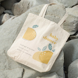 Tote Bag Cute Abstrait Fruité citron Baby shower gras