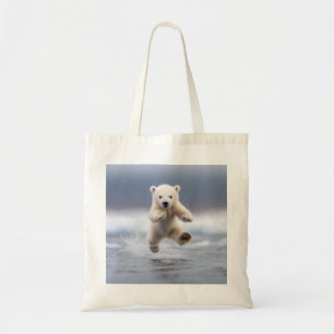 Tote Bag Cute Alaska Polar Bear Cub