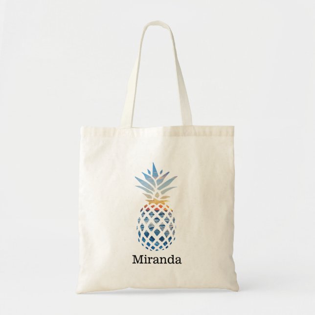Tote Bag Cute ananas Filles personnalisées (Devant)
