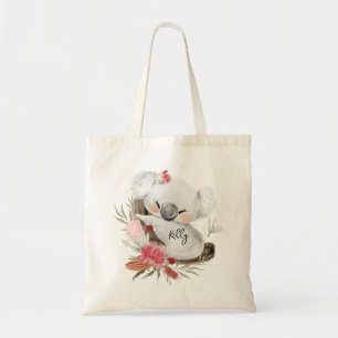 Tote Bag Cute Baby Koala Gold Speckle Nom personnalisé