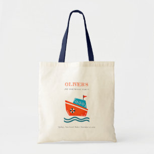 Tote Bag Cute Bright Kids Nautical Boat N'Importe Quel Âge 