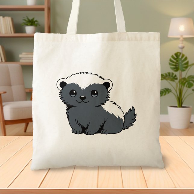 Tote Bag Cute Cartoon Honey Badger (Créateur téléchargé)