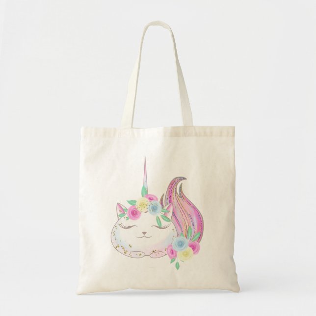 Tote Bag Cute Caticorn (Devant)