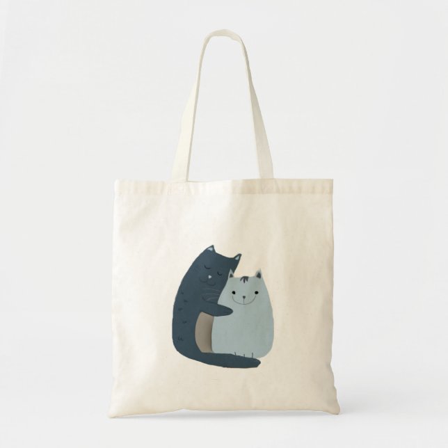 Tote Bag Cute Cats Cuddart (Devant)