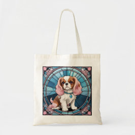 Tote Bag Cute Cavalier Roi Charles Pastel Verre