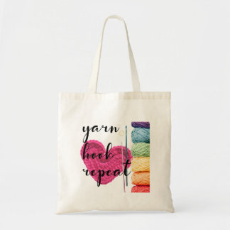Tote Bag Cute & Colorful Crochet Hook
