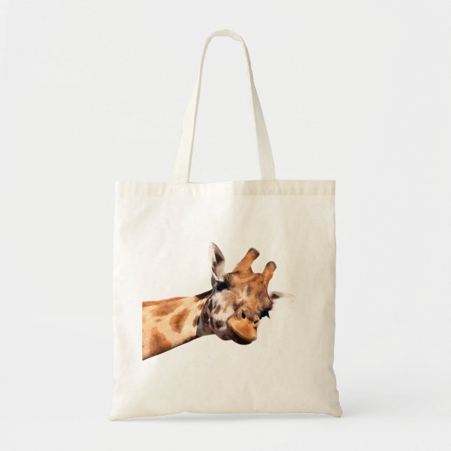 Tote Bag Cute Giraffe Portrait (Devant)