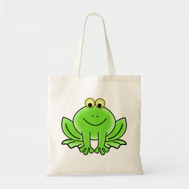 Tote Bag Cute grenouille drôle (Devant)