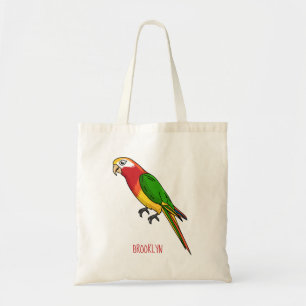 Tote Bag Cute happy parrot