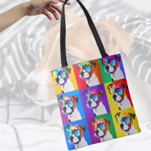 Cute Jack Russell Terriers dans le style pop art