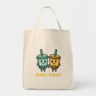 Tote Bag Cute Kawaii Boba Bubble Tea