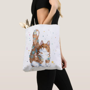 Tote Bag Cute Kitty chat animal animal animal animal animal