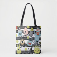 Cute Little Monsters Moderne Chic Aquarelle Bande