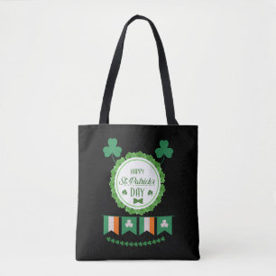 Tote Bag Cute Lucky Rainbow Gnome Happy Jour de la Saint Pa