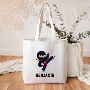 Tote Bag Cute Ninja Guerrier Kids