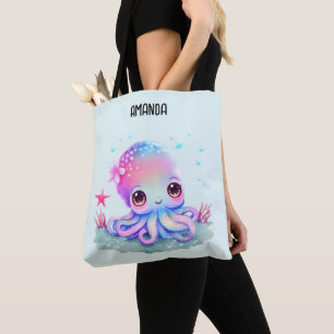 Tote Bag Cute Octopus Sea Creator