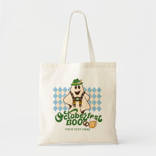 Tote Bag Cute Oktoberfest Fantôme Saison Éffrayante Hallowe (Devant)
