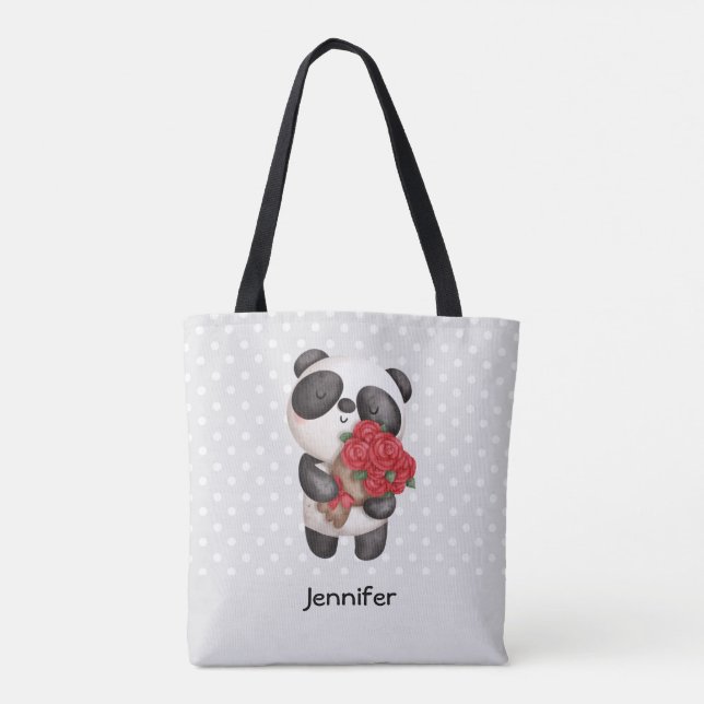 Tote Bag Cute Panda (Dos)
