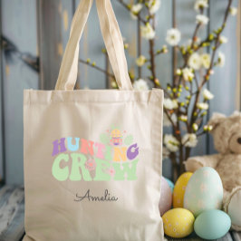 Tote Bag Cute Pastel Chasse à l'équipage de Pâques Chasse a