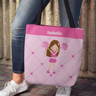 Tote Bag Cute Personnalisée Enfants Cheerled Pink Cheerled 