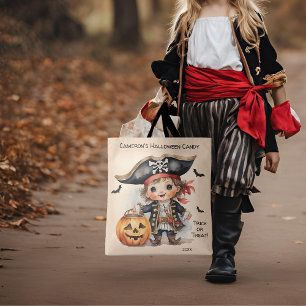 Tote Bag Cute Pirate Halloween bonbons Trick ou de traiter