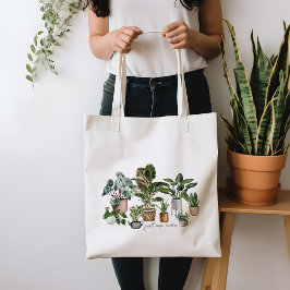 Tote Bag Cute Plante Lover Botanique Juste Un Plante De Plu