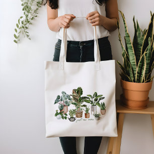 Tote Bag Cute Plante Lover Botanique Juste Un Plante De Plu