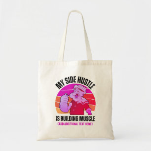 Tote Bag Cute POPEYE My Side Hustle Construis Muscle Gym